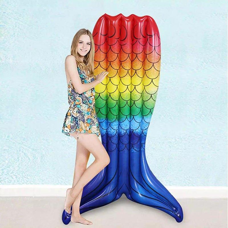 Fancy Printed Pool Floats - Online Pool Floats - Mermaid shape floats - girls birthday party gift ideas - the beach company