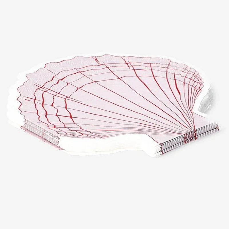 Pink Seashell napkins - 16 pcs