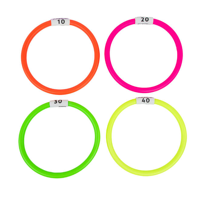 Weighted Aquatic Swimming Dive Rings (Set of 4)