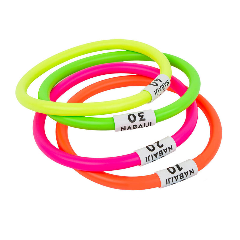 Weighted Aquatic Swimming Dive Rings (Set of 4)