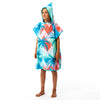 Kid's Surf Print Poncho with Hood