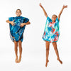 Kid's Surf Print Poncho with Hood