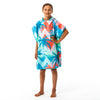 Kid's Surf Print Poncho with Hood