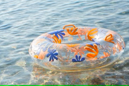 Large Inflatable Pool Ring with Comfort Grips 92cm
