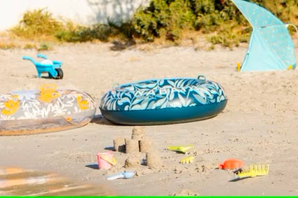 Large Inflatable Pool Ring with Comfort Grips 92cm