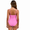 Neon Pink Starfish Embellished Cutout One Piece