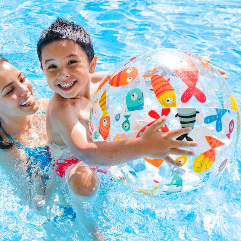 Assorted Print Inflatable Pool Balls (Pack of 3)