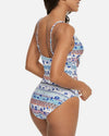 Boho Floral Bunny Tie Shaping Swimsuit