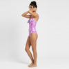 Abstract Print Tie Detail Swimsuit