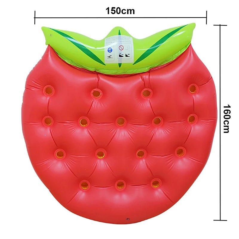 Strawberry Inflatable Pool Float Lounger 64"