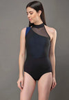 Midnight Net Overlay Swimsuit
