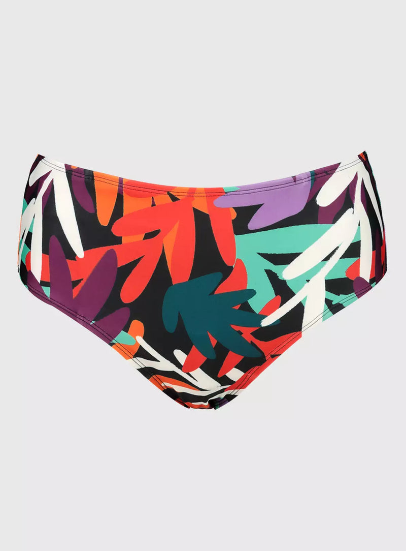 Tropical Leaf Bandeau Bikini Set