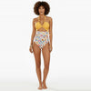Halter Neck Cut-Out Ruched Swimsuit