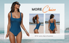 Square Neck Wide Strap Swimsuit