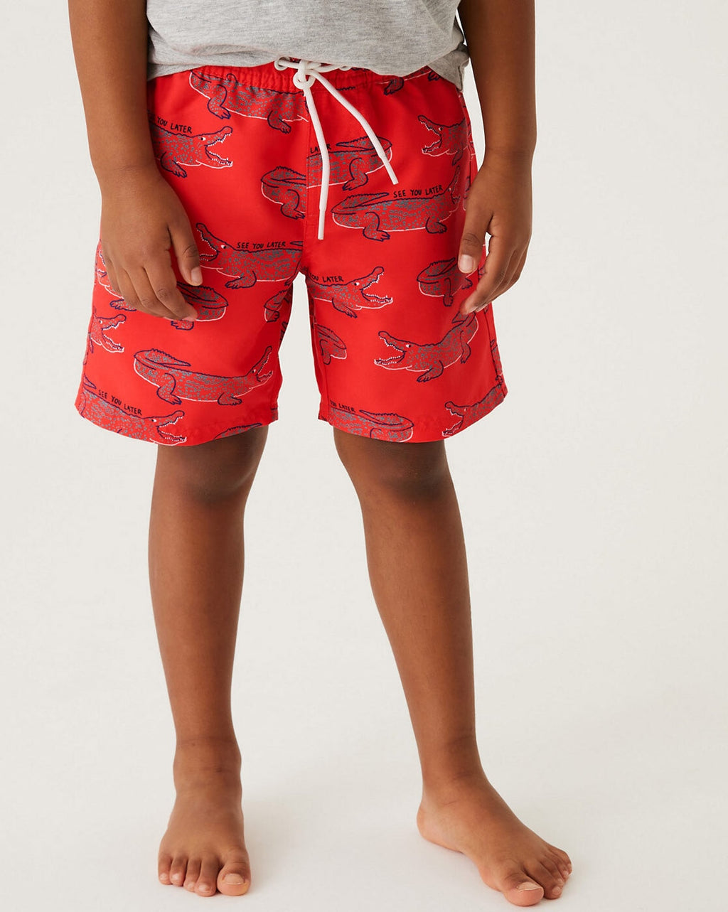 Buy swimwear for boys online at the beach company india - Alligator Swim Shorts - boys swimming shorts - printed swimwear for young boys