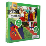 2-in-1 Potato Sack & 3-Legged Race Game Set