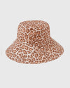 Beige Animal Print Bucket Hat