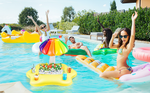 Colorful Umbrella Inflatable Floating Serving Tray