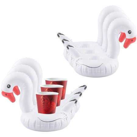 Inflatable Swan Drink Holder (Pack of 2)