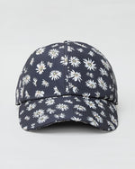 Black Floral Print Cap