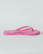 Pink Printed Flip Flops