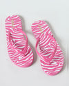 Pink Printed Flip Flops