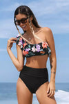 The Beach Company - one shoulder bikini set -high waist bottoms -online store for swimming costumes