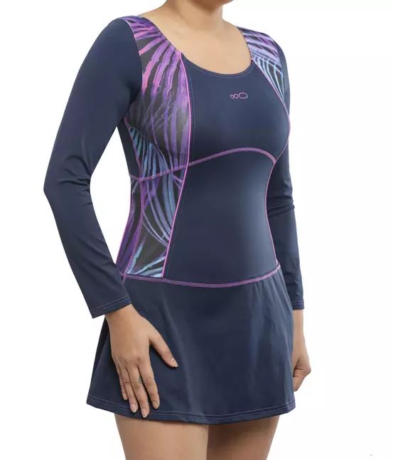 Purple Panel Print Skirtini