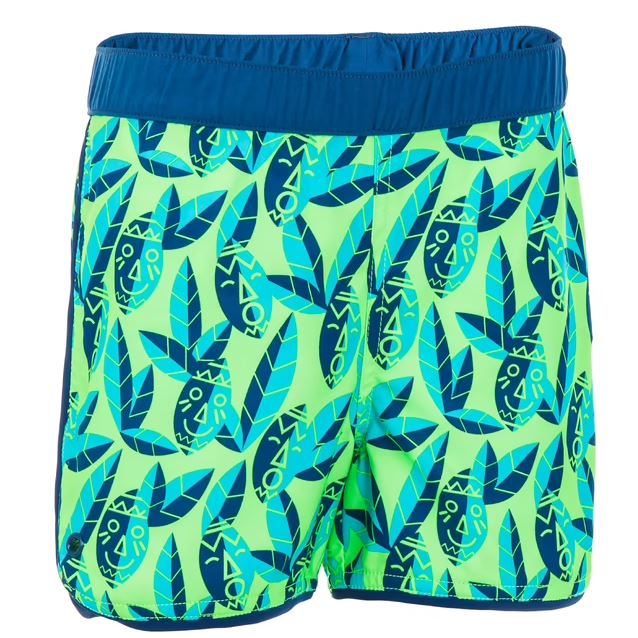 The Beach Company India - Buy Boys swimming shorts online - Green Print Swimming Shorts - boys swim shorts - swimwear for young boys