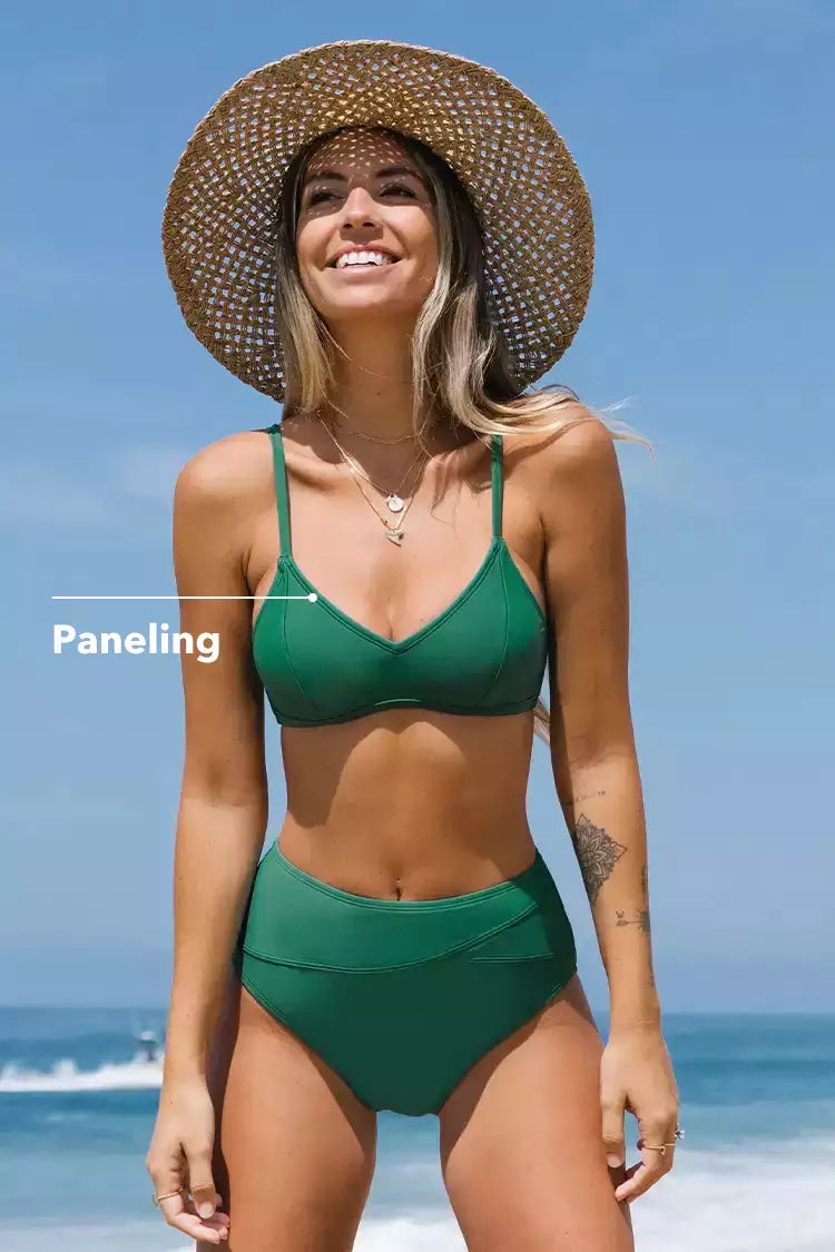Essential Space High Waist Plus  Size Bikini Set