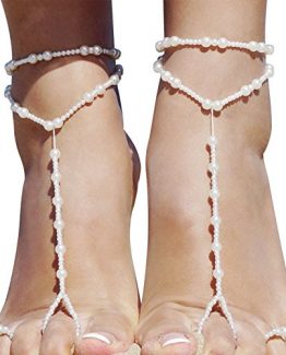 Pearl Barefoot Anklet Set