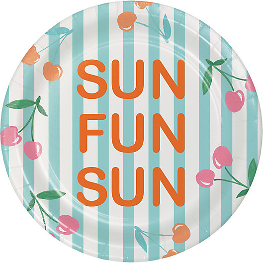 POOL PARTY PLATES - Kids Birthday Party Plates Online - The Beach COmpany