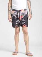 The Beach Company - Buy mens Printed swim shorts online - Purple Tropical Print swimming shorts - beach shorts