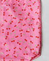 Pink Cherry Print Tote Bag