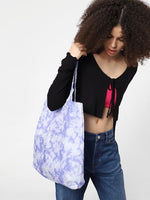 Purple Tie Dye Tote Bag