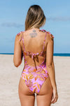 Rich Jungle Tie Strap Cheeky One Piece