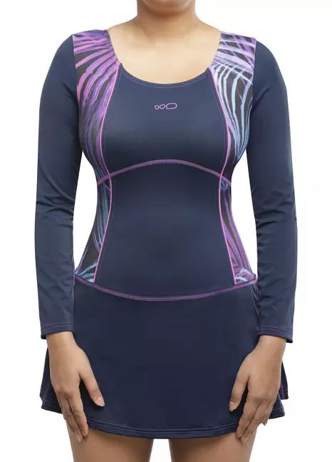 Purple Panel Print Skirtini