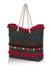 Multicolored Tassel Woven Bag