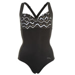Slazenger Black V Neck Twist Swimsuit