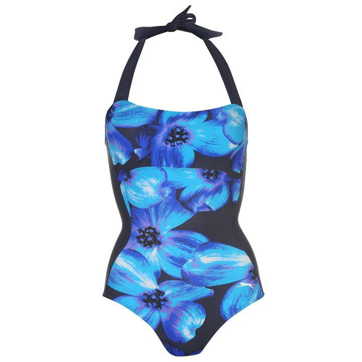 Slazenger Floral Halter Swimsuit