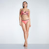 Goldigga Coral Long Line Bikini Set