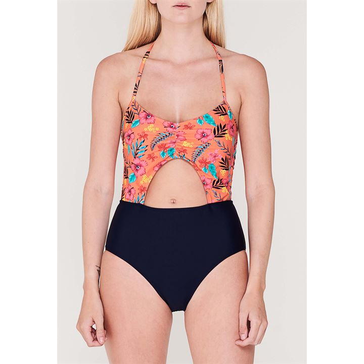 Cheap Swimwear India Online Buy Now - The Beach Company- Halter swimsuit - printed swimsuit - colour block swimsuit- double lined swimsuit - 