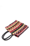 Beaded Colorblock Satchel