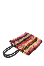 Beaded Colorblock Satchel