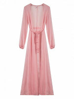 Front Open Kimono Maxi - Blush (Only L/XL)