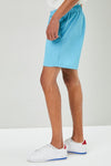 Blue Solid Swim Shorts