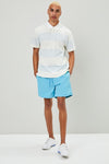 Blue Solid Swim Shorts