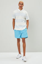 Blue Solid Swim Shorts