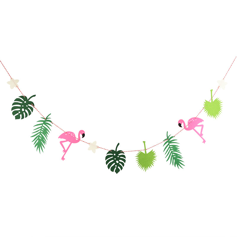 Flamingo Coconut Leaves Garland