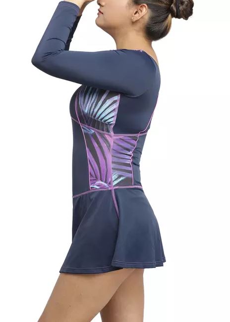 Purple Panel Print Skirtini
